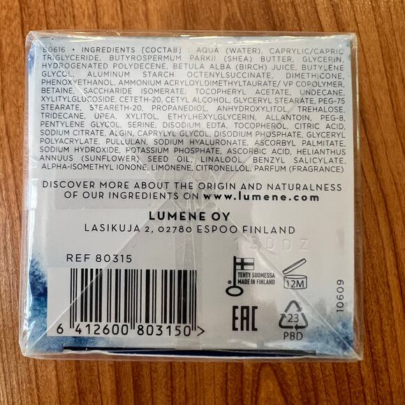 Lumene Finland Nordic Hydra Intense Hydration 24 Hour Moisturizer NEW 1.7oz - Picture 5 of 6